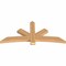 Ekena Millwork Alberta Smooth Timber Gable Bracket, Western Red Cedar, 72"W x 33"H x 3 1/2"D x 5 1/2"F, 11/12 Pitch GBW072X33X0406ALB00SWR - alternate 2